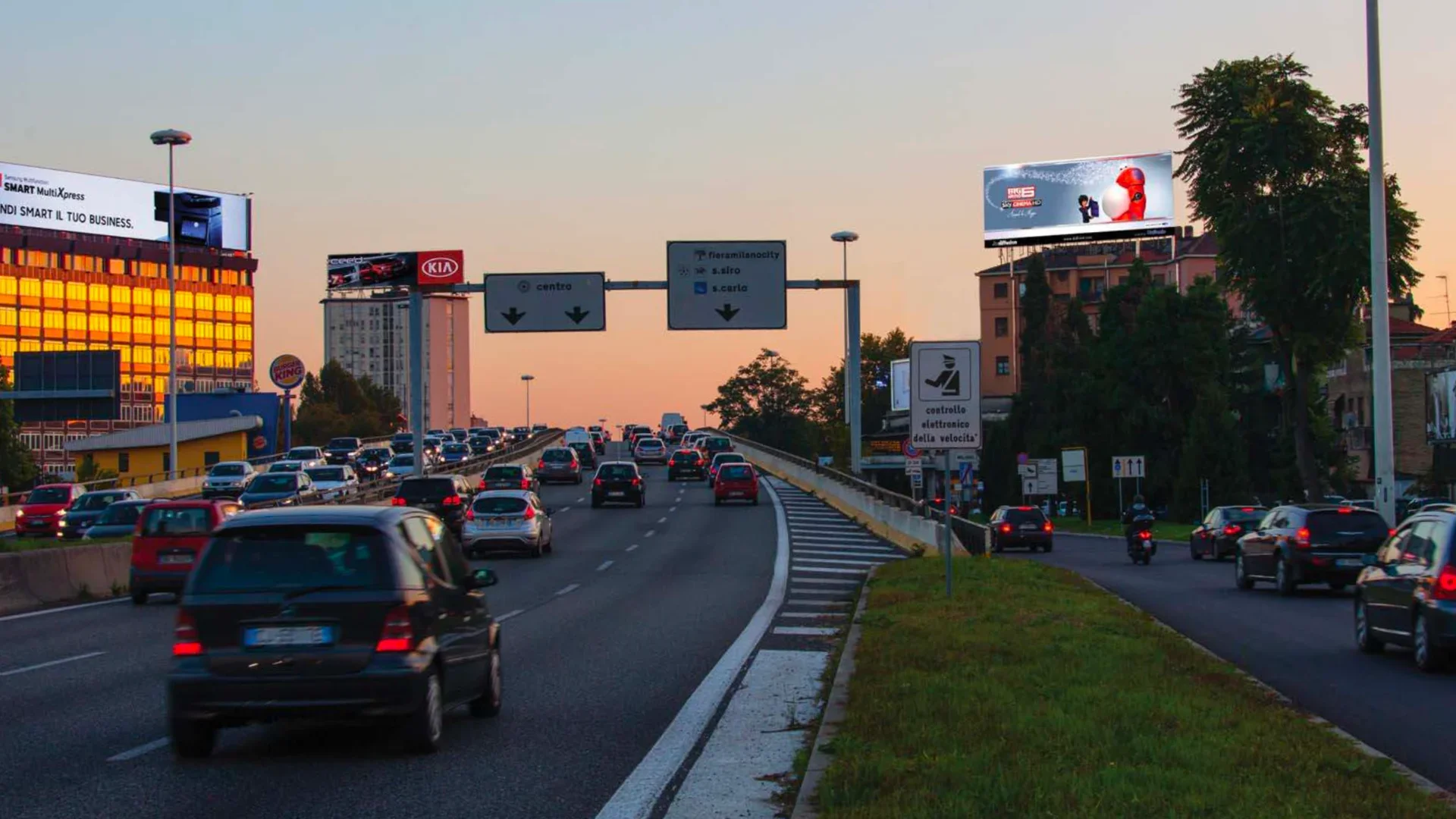 Milano Ingressi Autostrada-Cavalcavia del Ghisallo-Autolaghi Certosa