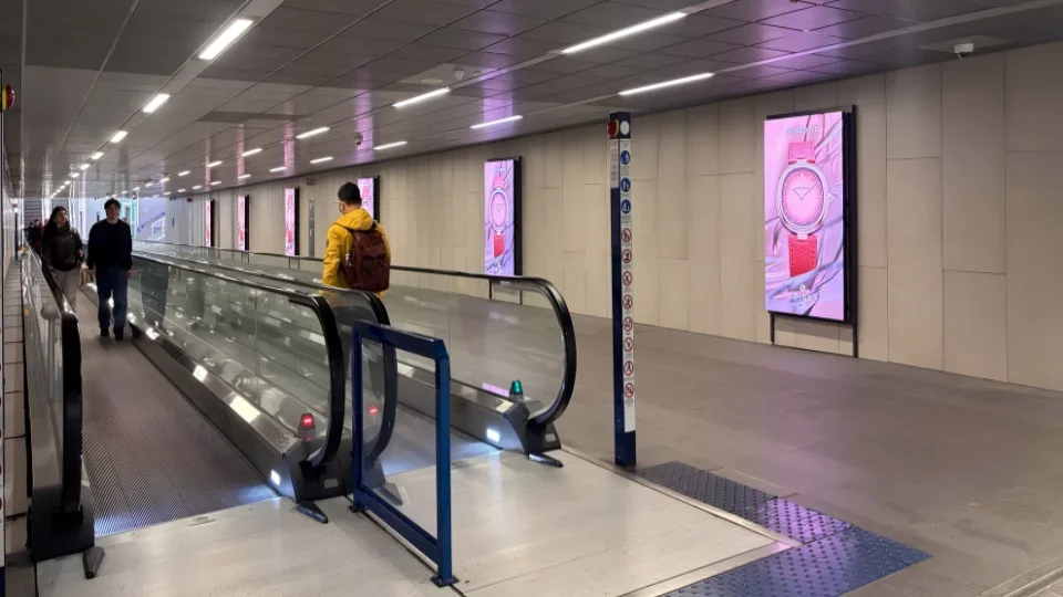 Milano Linate Metropolitana M4 - Circuito 6 Digi Mupi