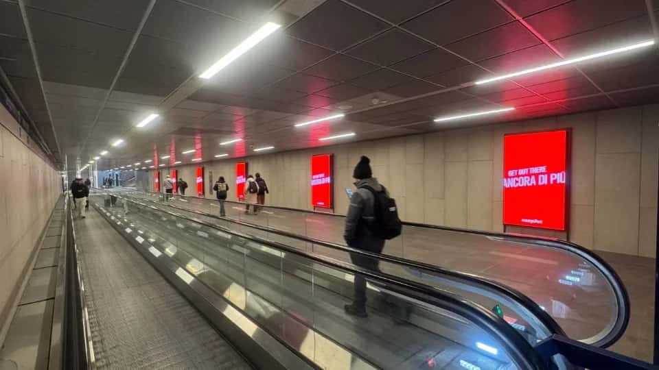 Milano Linate Metropolitana M4 - Circuito 6 Digi Mupi