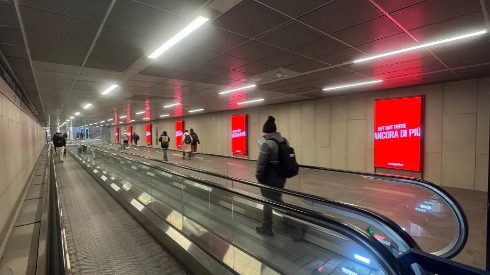 Milano Linate Metropolitana M4 - Circuito 6 Digi Mupi