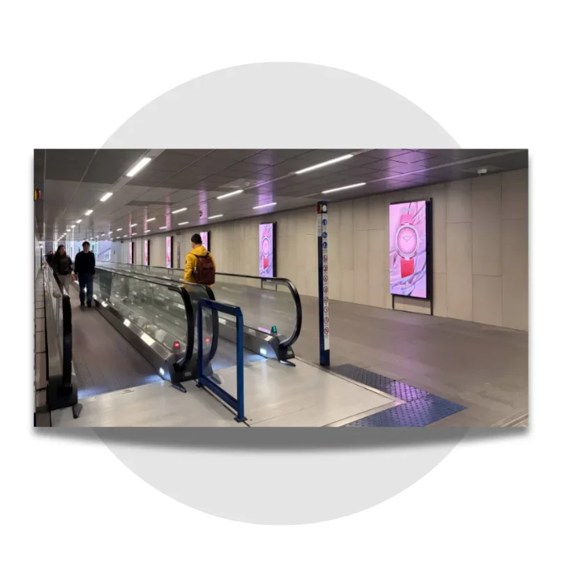 Milano Linate Metropolitana M4 - Circuito 6 Digi Mupi