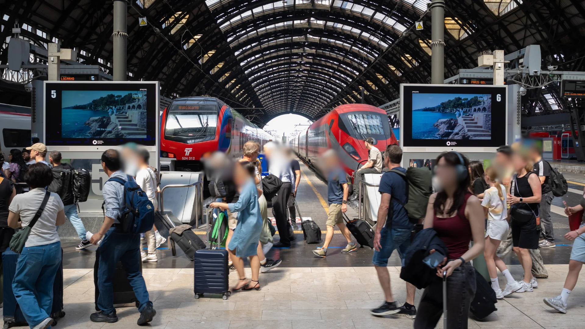 Milano Stazione Centrale GoTv Binari