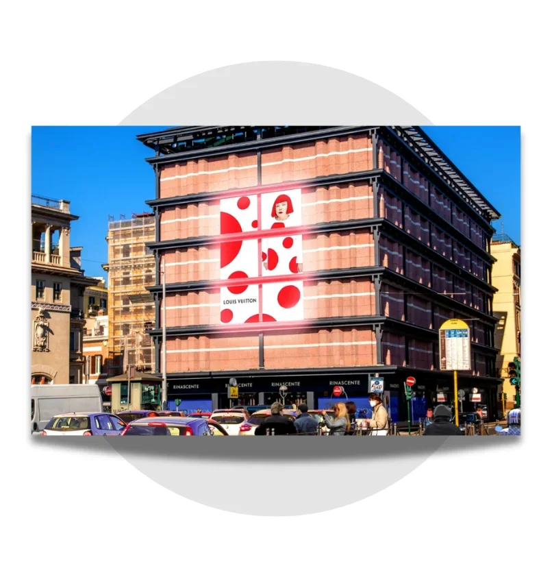 Roma Rinascente - Facciata Maxi Led